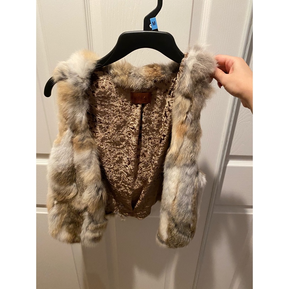 Faux fur vest